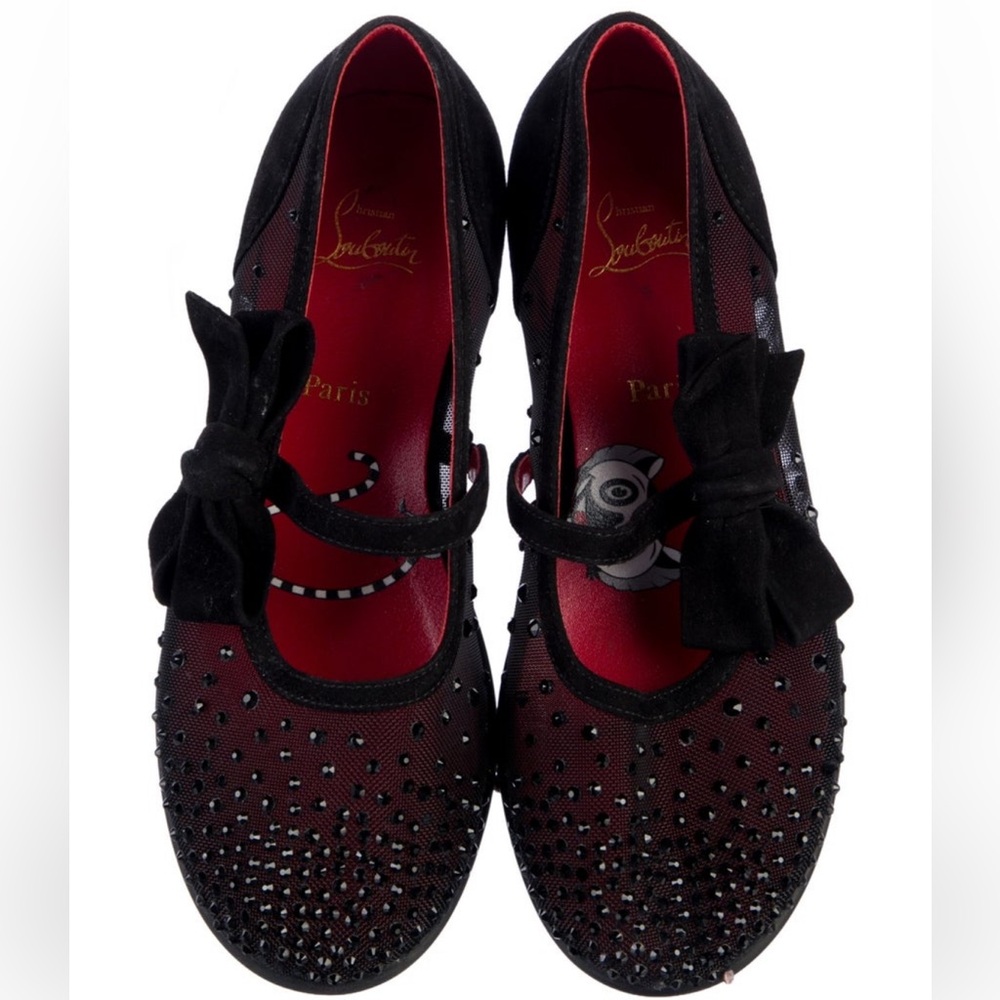 Christian Louboutin suede ballet flats